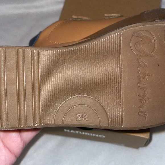 NWT NATURINO EINDHOVEN 2 VL. Cognac Leather Boys Sneaker - Picture 16 of 16